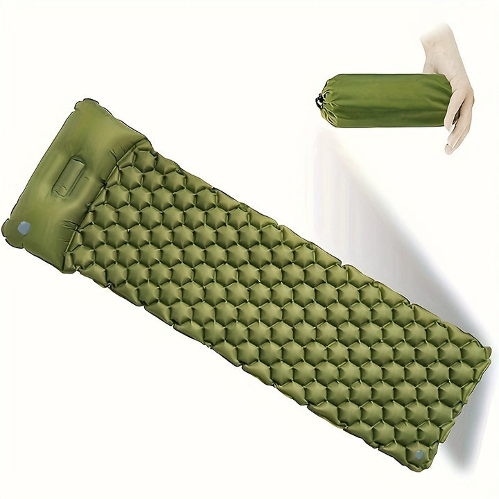 Airy and Comfortable Inflatable Sleeping Mat with Headrest Bowlift