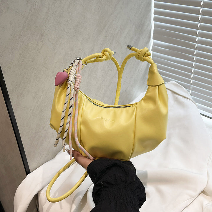 Stylish Leather Hobo Handbag Bowlift