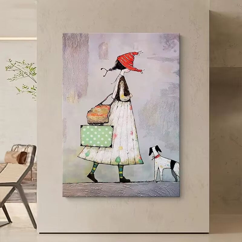 Playful Cartoon Character Art Print