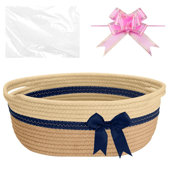 Women's decorative storage basket with bow accent Bowlift