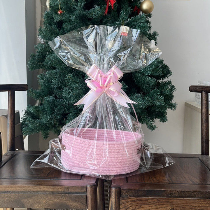 Women Gift Basket made of braided material Bowlift