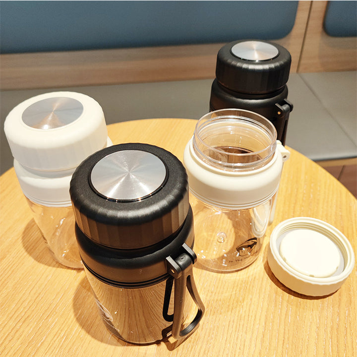 Women's creative water bottle with practical leak protection Bowlift