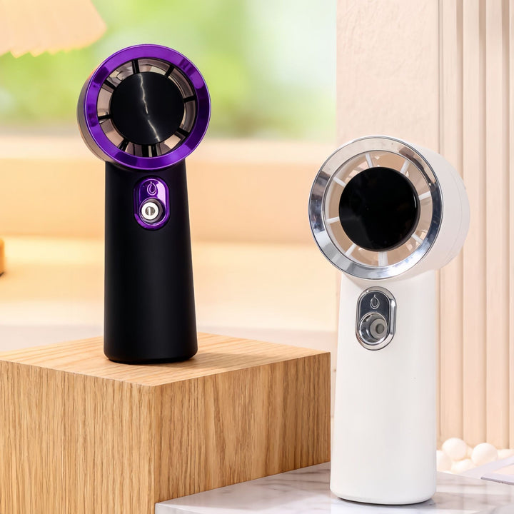 Ladies portable mini hand fan with USB charging function and ergonomic design Bowlift