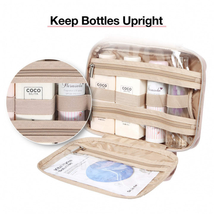 Cosmetic Organizer Bag with Removable Interior Divider Bowlift