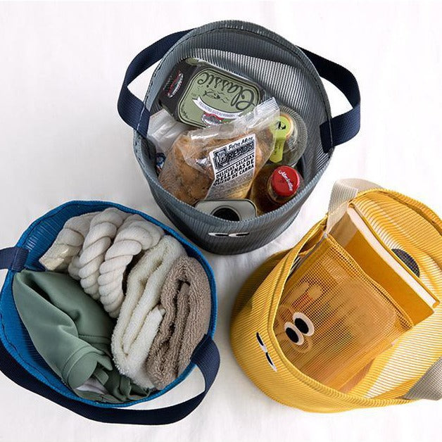 Stylish storage bag made of mesh Bowlift