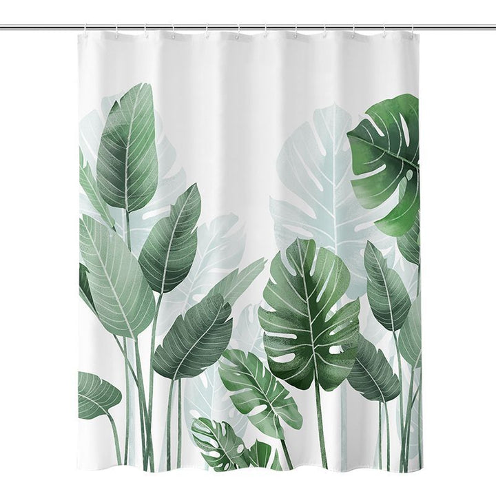 Botanical Print Shower Curtain Bowlift