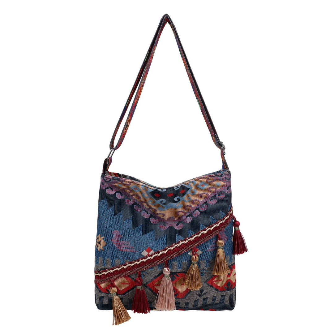 WoBohemian Style Embroidered Shoulder Bag Bowlift