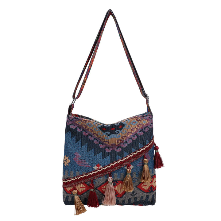 WoBohemian Style Embroidered Shoulder Bag Bowlift
