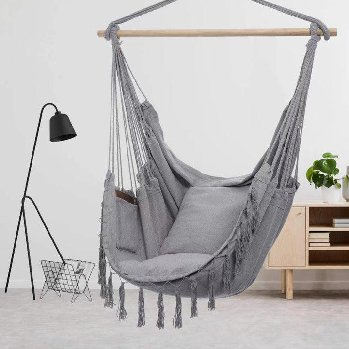 Hanging chair with pocket and cushion Bowlift