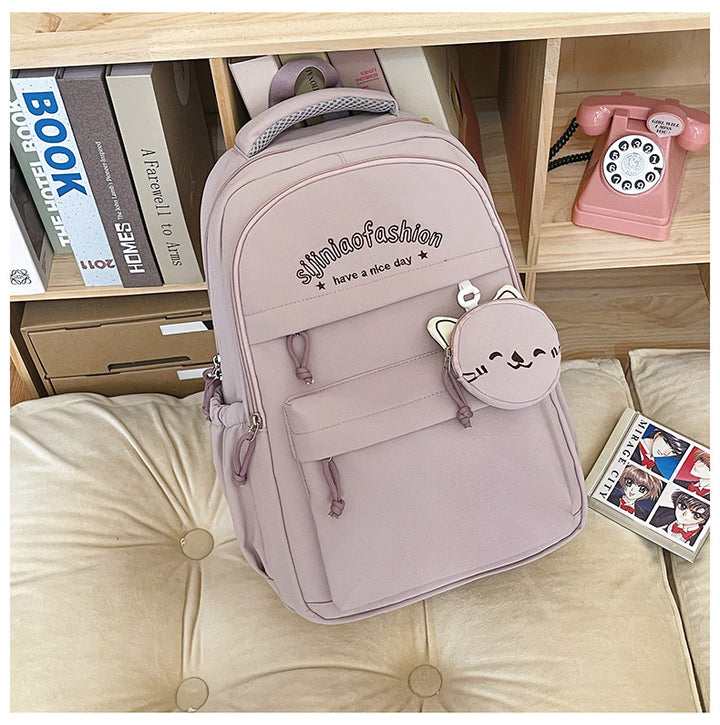 Cute Cat-Themed Fashion Backpack