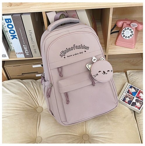 Cute Cat-Themed Fashion Backpack