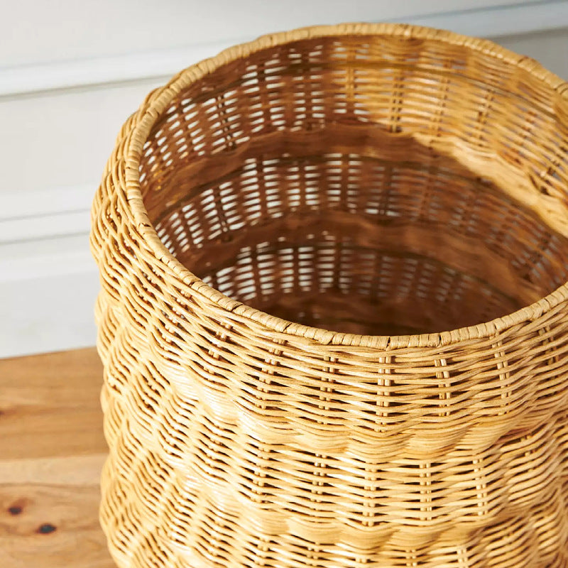 Stylish basket made of woven natural material Bowlift