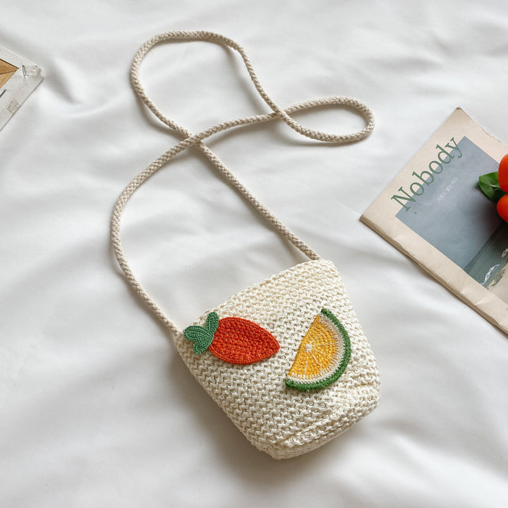 Creative Fruit-Themed Crochet Crossbody Bag