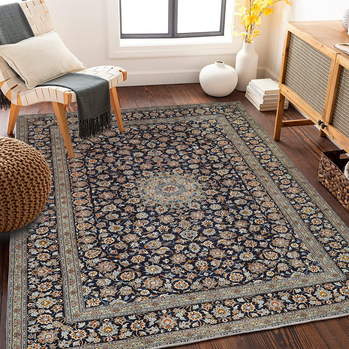 Vintage-inspired Floral Carpet