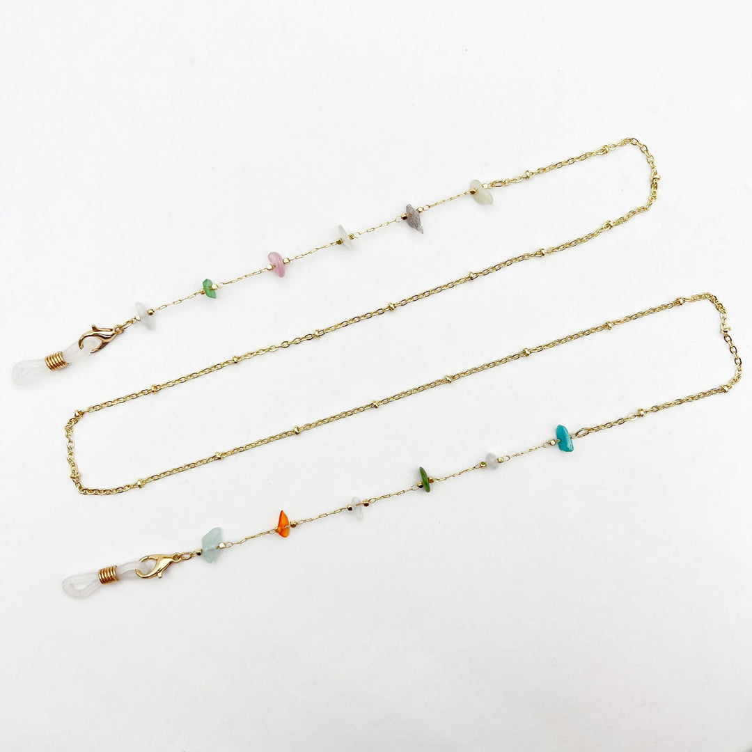 Colorful Gemstone Eyewear Chain Bowlift
