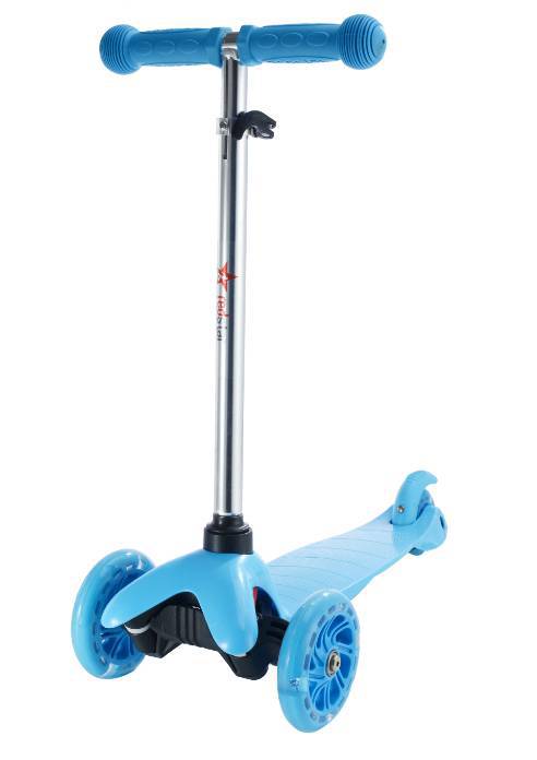 Smooth-Riding Lean-to-Steer Kickboard Scooter Bowlift