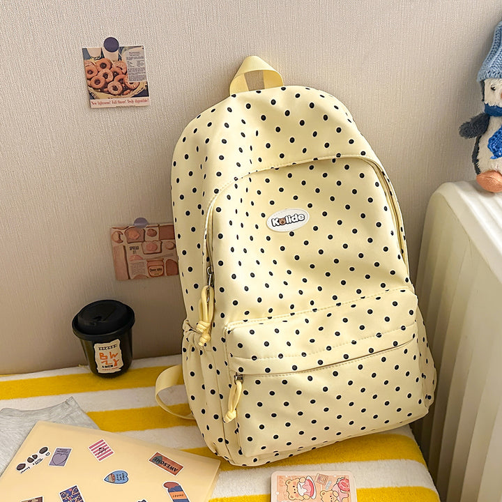 Stylish Polka Dot Lightweight Backpack Bowlift