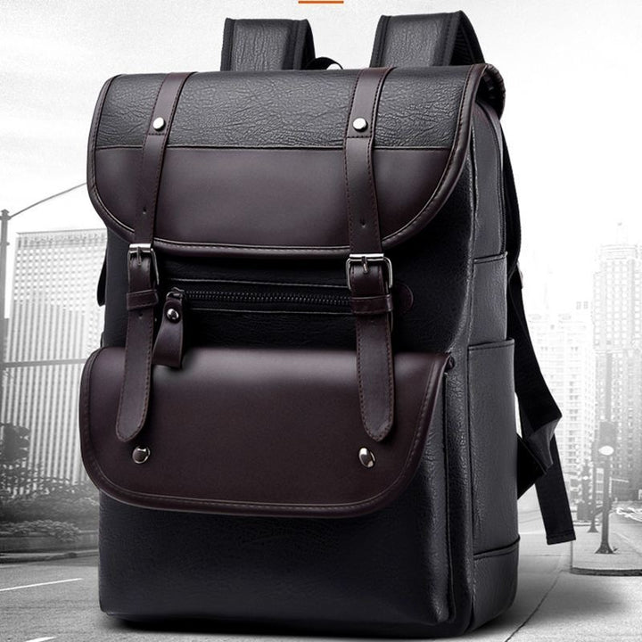 Backpack made of high-quality synthetic leather with multifunctional compartment system Bowlift