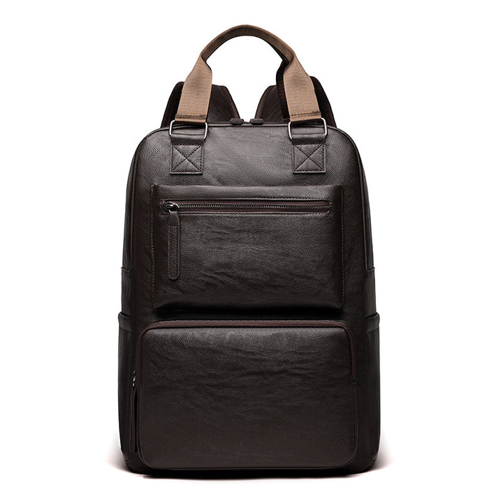 Premium Leather Laptop Backpack