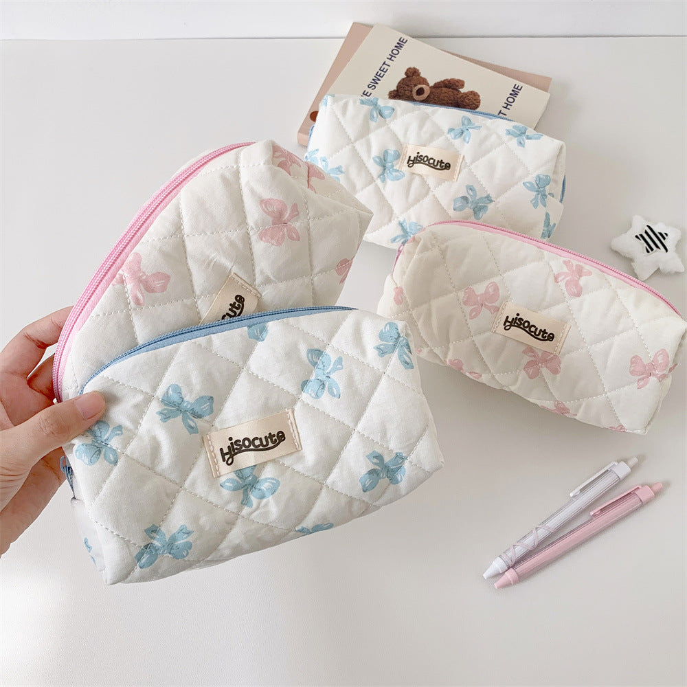 Stylish Quilted Pencil Case Bowlift