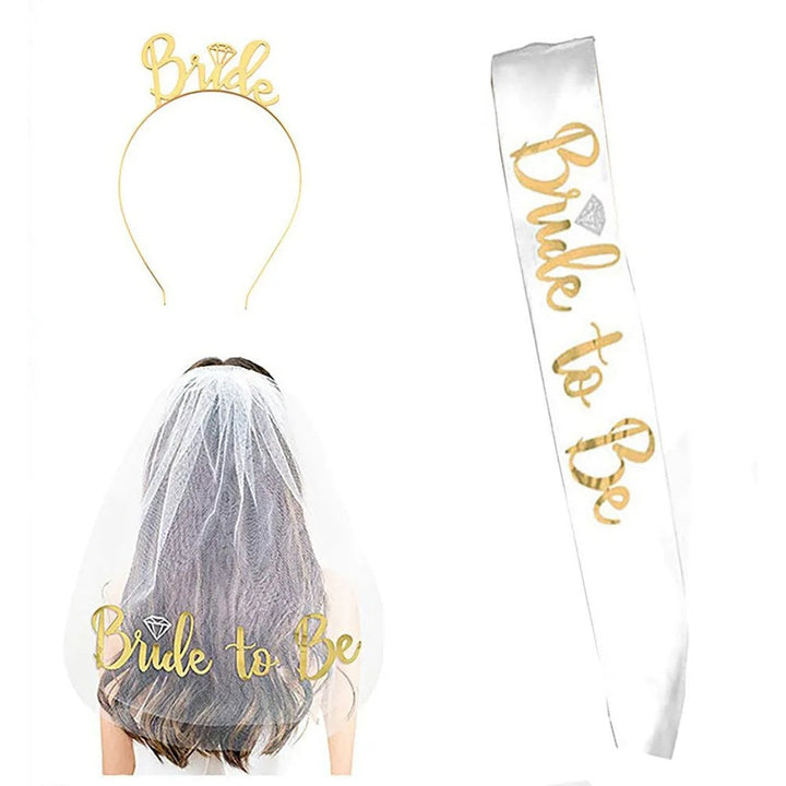 Ladies' Decorative Headband with "Bride" Inscription Bowlift