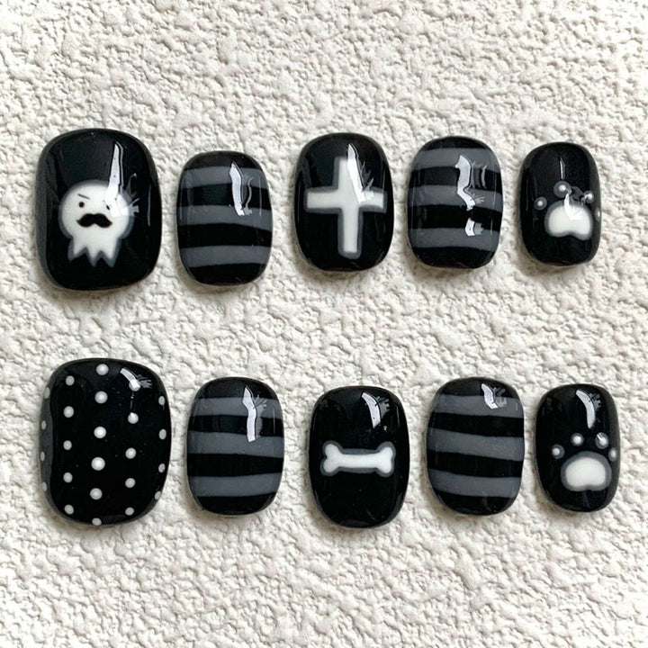 Thematic Press-On Nail Art Bowlift