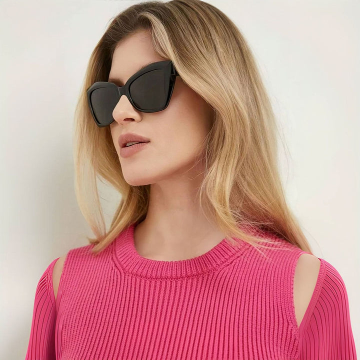 Ladies Cat-Eye Sunglasses with Exclusive Tortoiseshell Design Bowlift