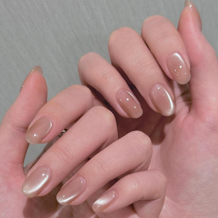 Elegant Nail Tips with Gentle Ombre Effect Bowlift