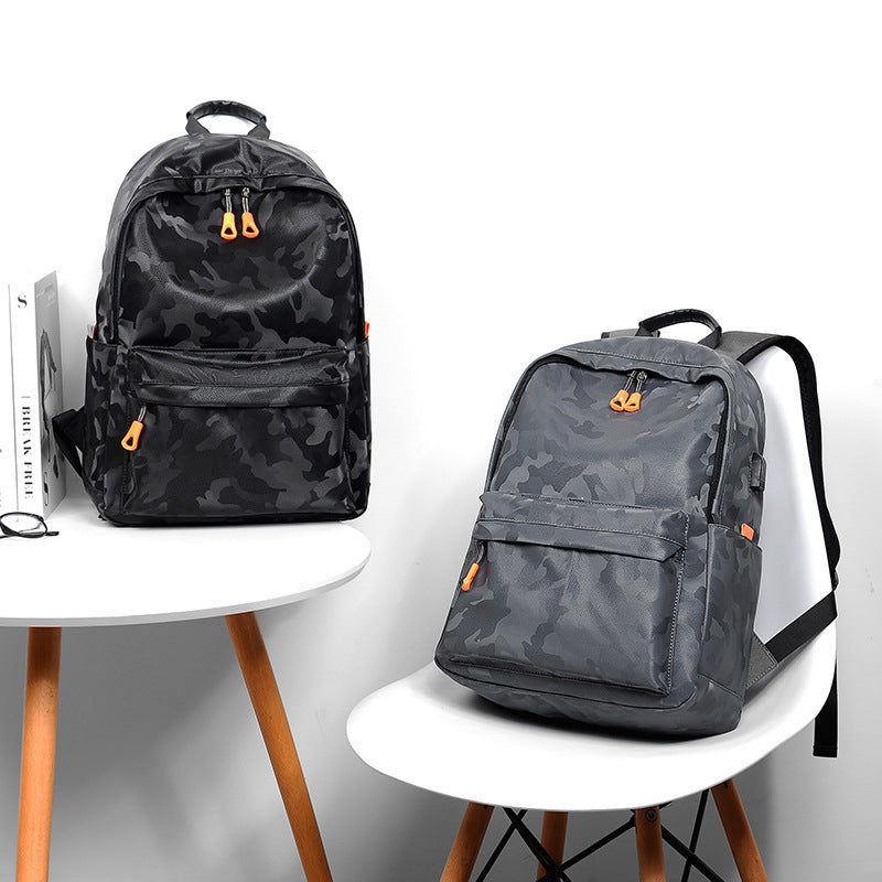Durable Water-Resistant Camo Backpack Bowlift