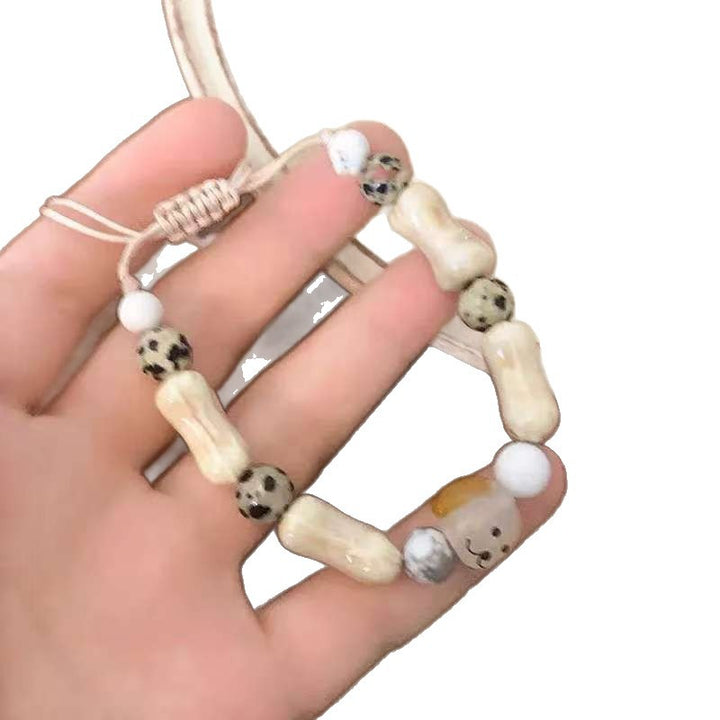Cute Dog Bone Bead Bracelet Bowlift