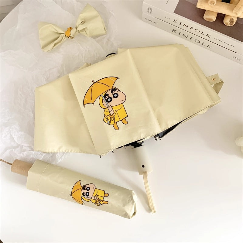 Women's folding umbrella with creative character design Bowlift