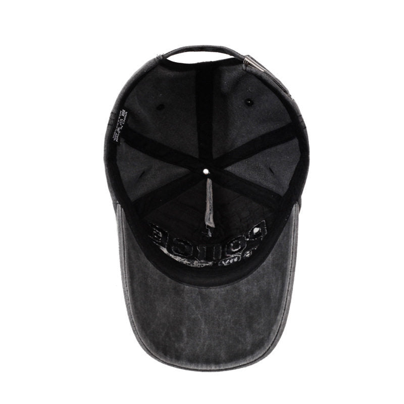 Men's Vintage-Inspired Embroidered Baseball Cap Bowlift