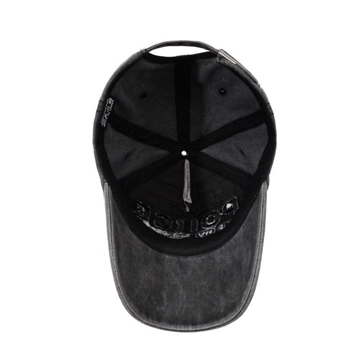 Men's Vintage-Inspired Embroidered Baseball Cap Bowlift
