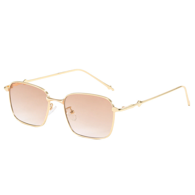 Women elegant square sunglasses with high-quality metal frame Bowlift