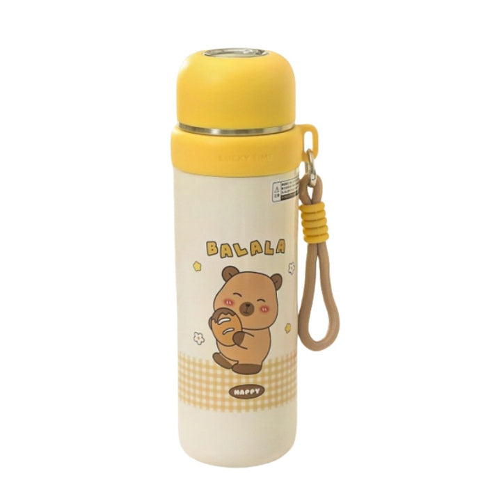 Insulated stainless steel drinking bottle with animal-friendly design Bowlift