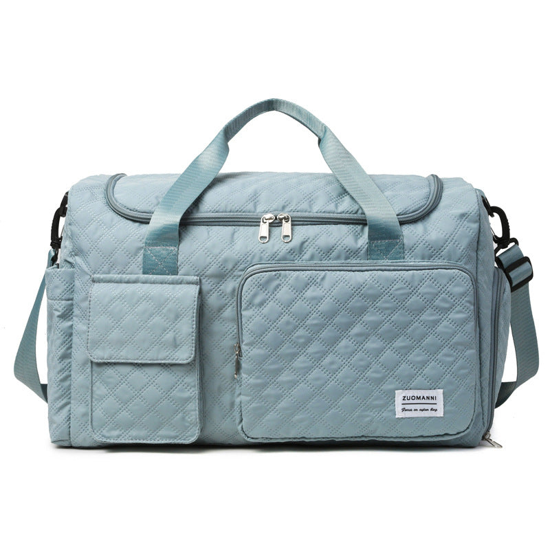 Spacious Sport Duffel Bag With Textured Surface Bowlift
