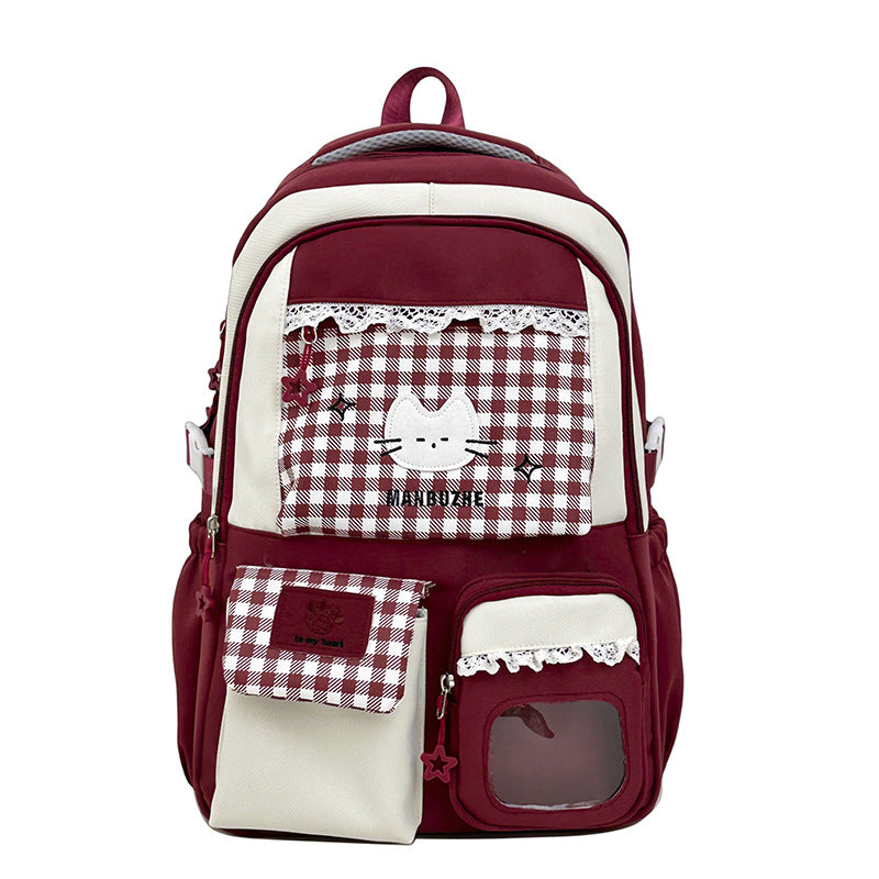 Cute Character-Design School Backpack Bowlift