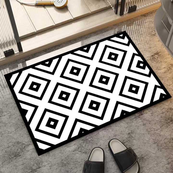 Stylish Star-Patterned Indoor Mat
