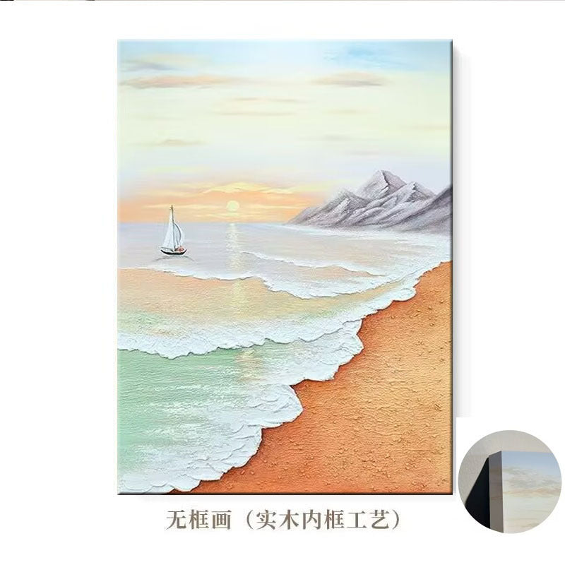 Coastal Serenity Seascape Canvas Art