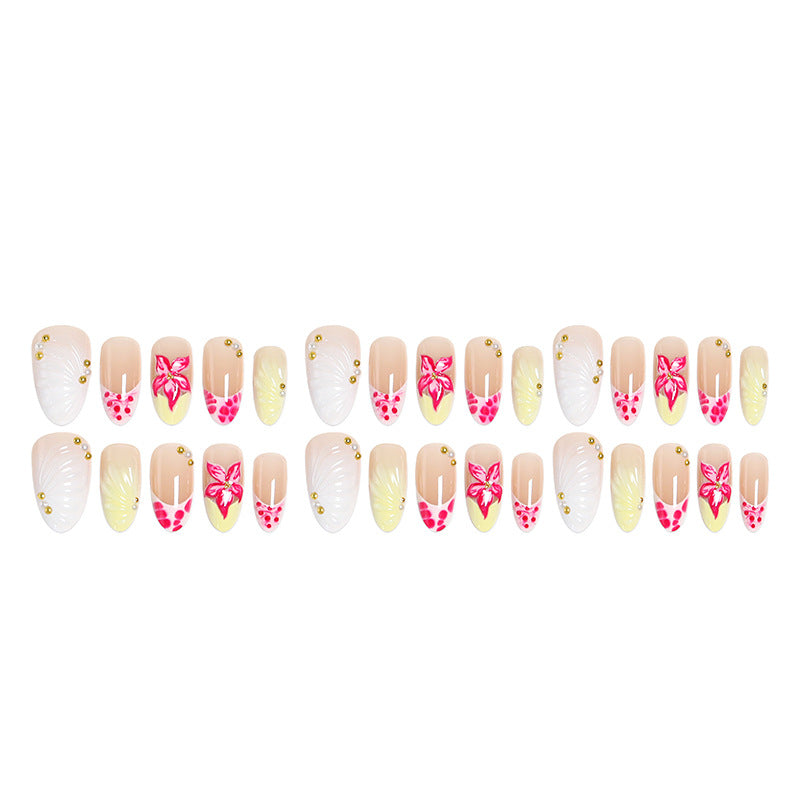 Nail art set with fine flower details Bowlift