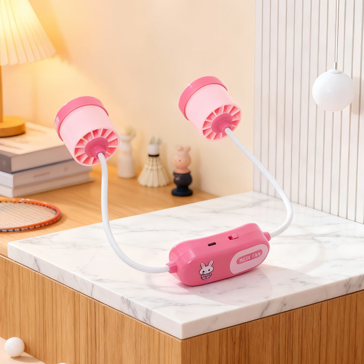 Women Portable Neck Fan with Flexible Design and Powerful Air Circulation Bowlift