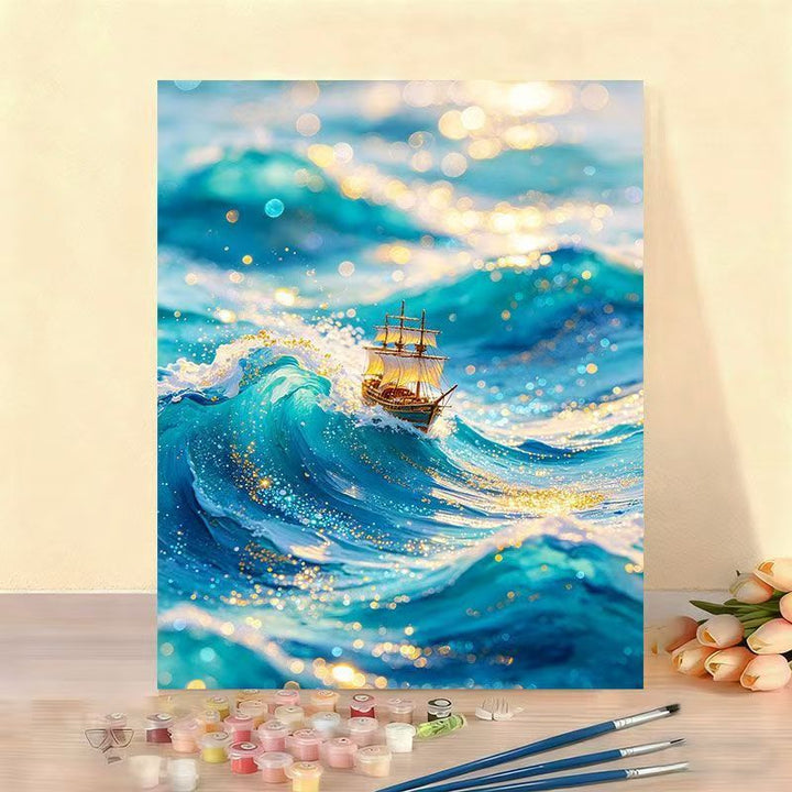 DIY Ocean Wave Painting Kit Bowlift