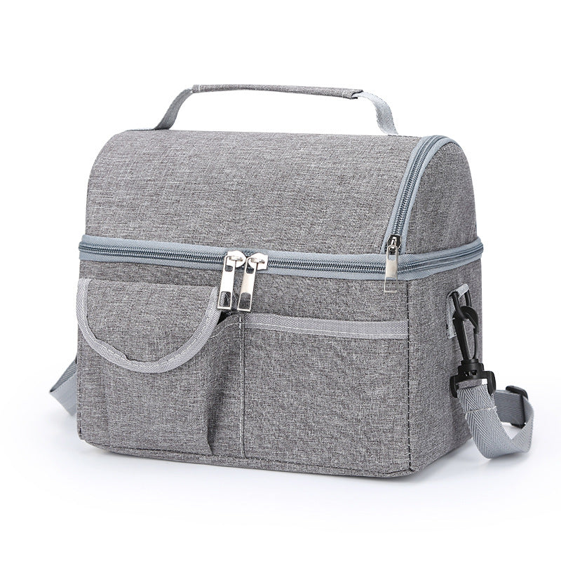 Insulated lunch bag with multi-compartment organizer and adjustable shoulder strap Bowlift