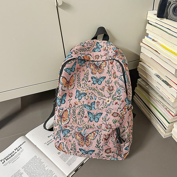 Floral Patterned Backpack