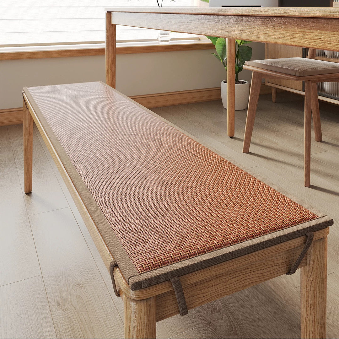 Plush Woven Bench Cushion Mat Bowlift