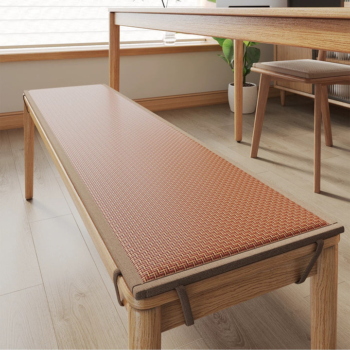 Plush Woven Bench Cushion Mat Bowlift