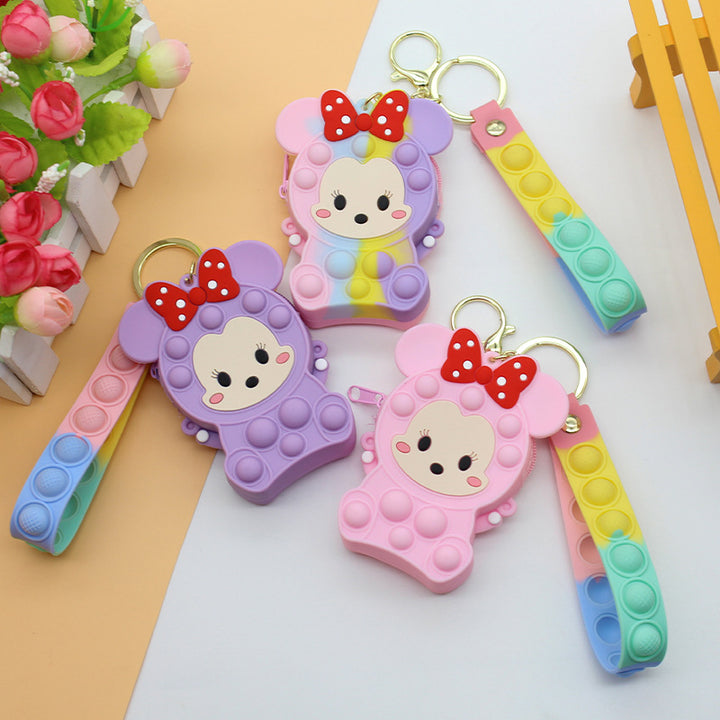 Women's Keychain with Pop It Design Bowlift