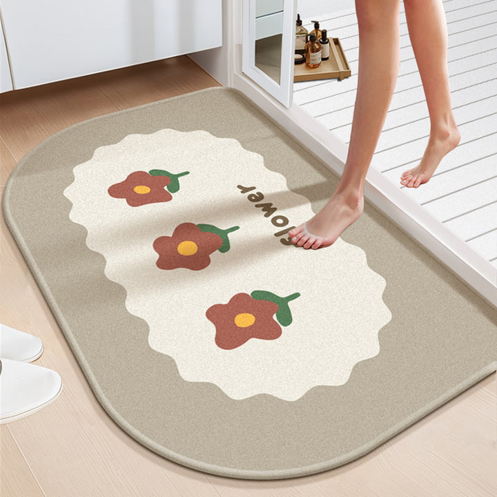 Non-Slip Inspirational Bathroom Mat Bowlift