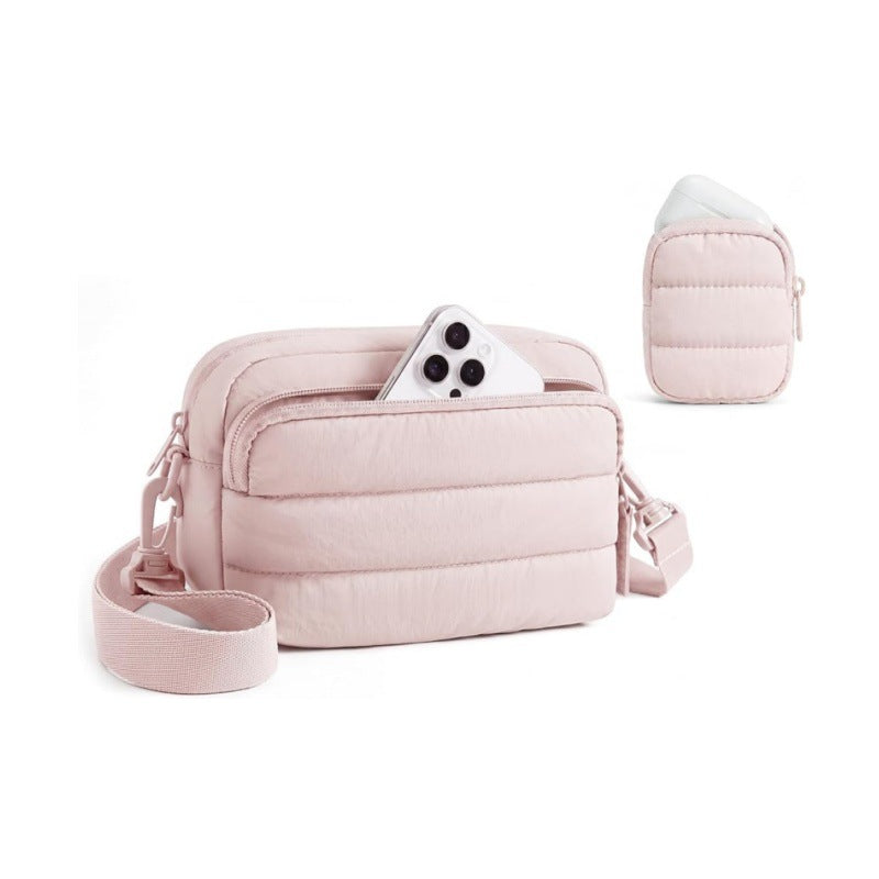 Fashionable shoulder bag with multifunctional compartments Bowlift