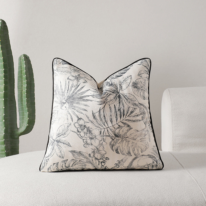 Botanical Print Decorative Pillow